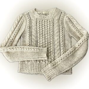 Wilfred Ivory Textured Knit Sweater